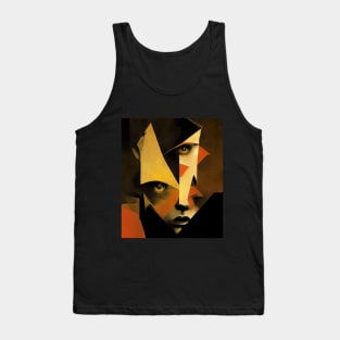 Deco Heads - Metropolis Now - Panopticon - Art of the Future Past - Art Deco Design Tank Top